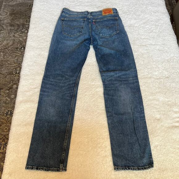 Levi Strauss 514 Mens 34x34 Jeans Blue Denim Straight Regular Fit Casual - Picture 2 of 9